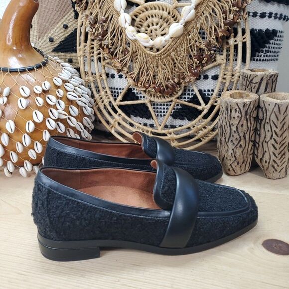 Vionic Women's 6.5 Mylene Boucle Loafers Classy Professional Slip On Shoes Black - Picture 1 of 11